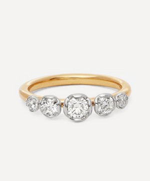 Annoushka - 18ct Gold and White Gold Marguerite 0.25ct Diamond Five Stone Engagement Ring image number 0