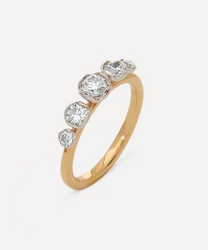 Annoushka - 18ct Gold and White Gold Marguerite 0.25ct Diamond Five Stone Engagement Ring image number 2