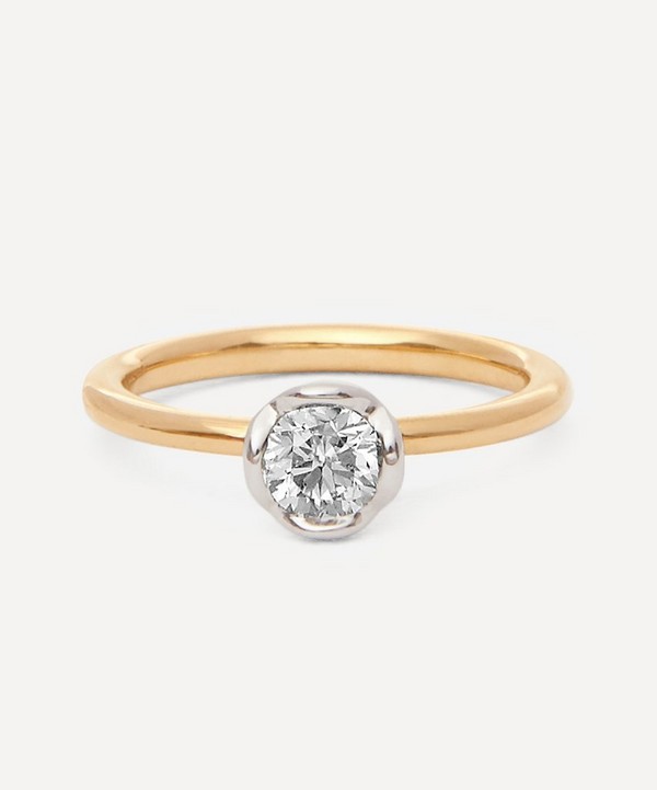 Annoushka - 18ct Gold and White Gold Marguerite 0.50ct Diamond Solitaire Engagement Ring image number null