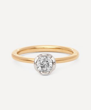Annoushka - 18ct Gold and White Gold Marguerite 0.50ct Diamond Solitaire Engagement Ring image number 0