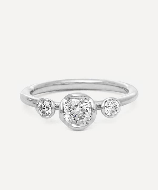 Annoushka - 18ct White Gold Marguerite 0.50ct Diamond Three Stone Engagement Ring