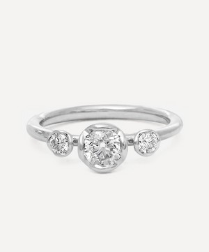 Annoushka - 18ct White Gold Marguerite 0.50ct Diamond Three Stone Engagement Ring image number 0