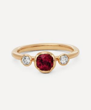 Annoushka - 18ct Gold Marguerite Rubellite and Diamond Engagement Ring image number 0