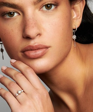 Annoushka - 18ct White Gold Marguerite Diamond Earring Drops image number 1