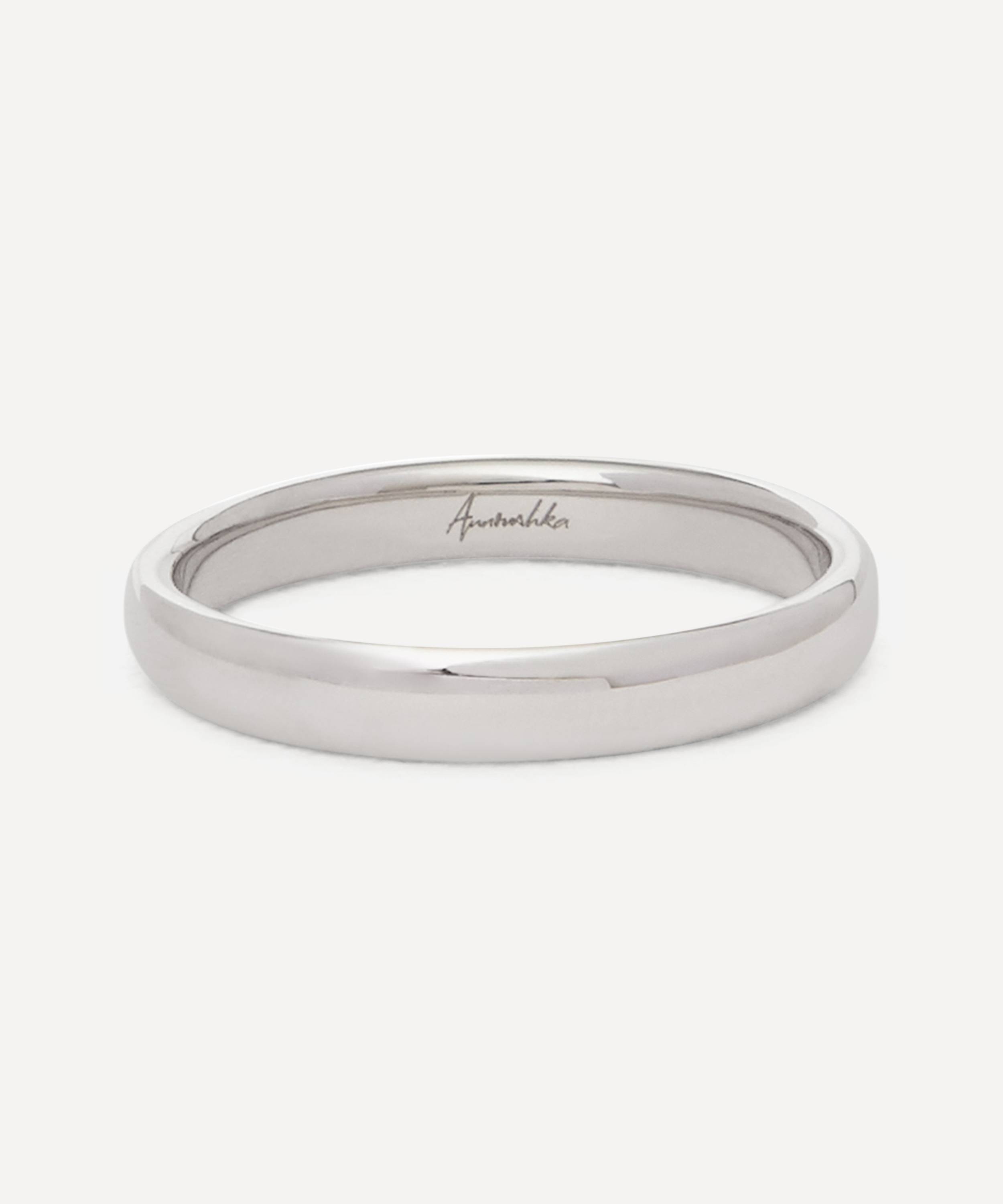 Annoushka 18ct White Gold 3mm Wedding Band Ring | Liberty