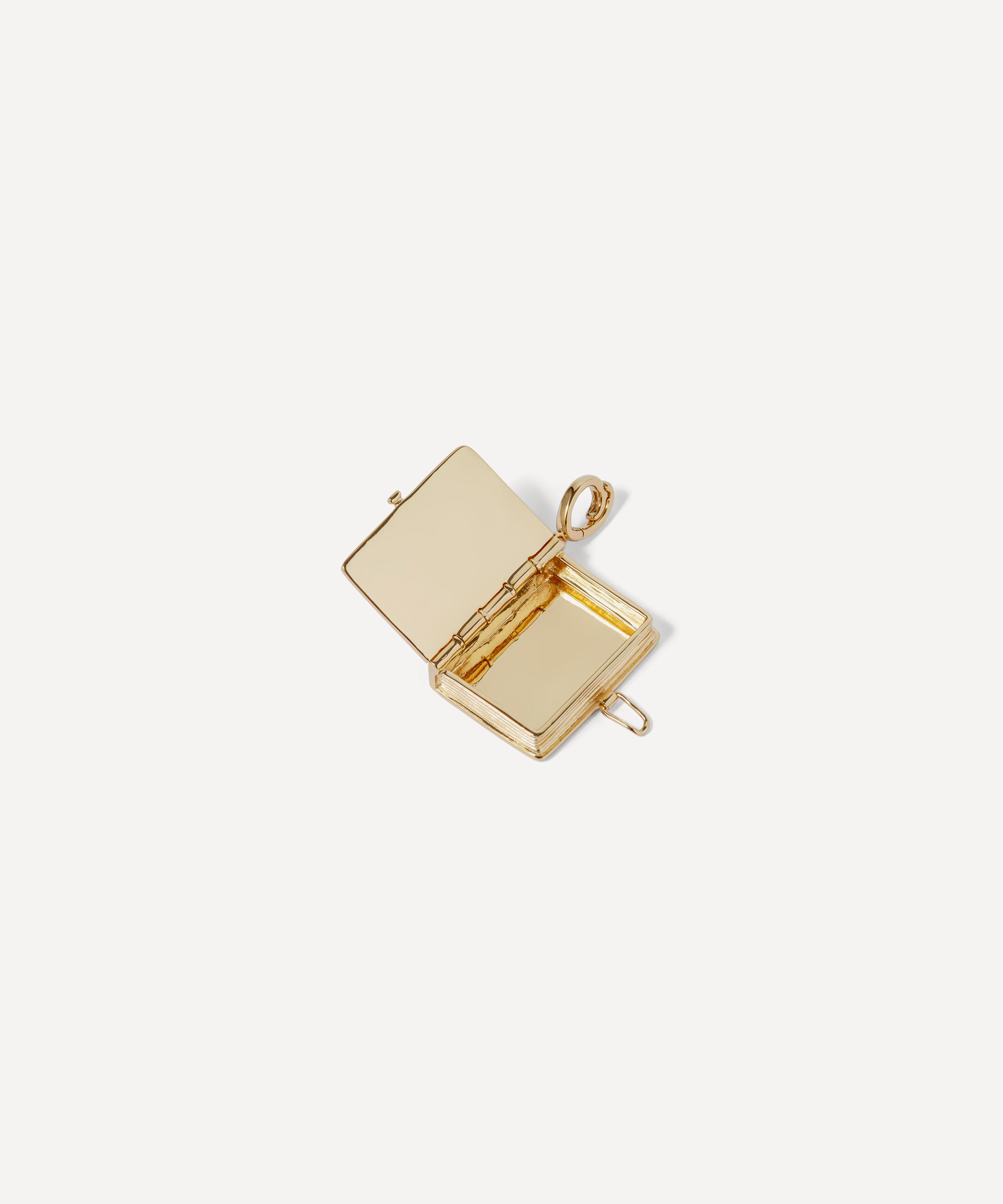 Annoushka - 18ct Gold Mythology Diamond Book Locket Charm image number 3