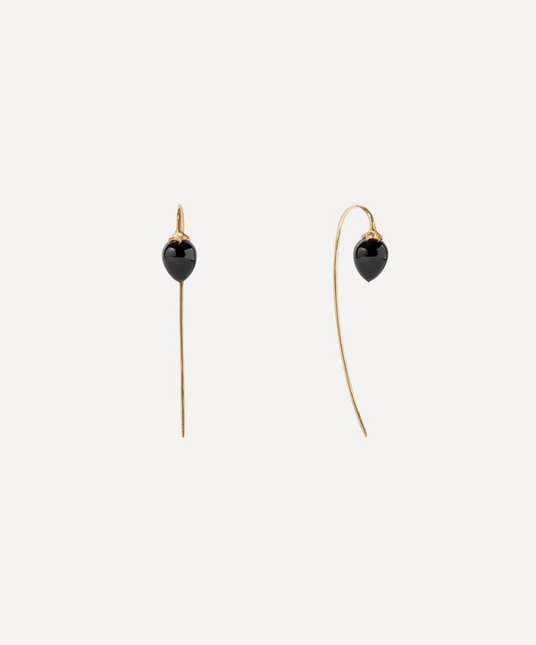 Annoushka - 18ct Gold Onyx French Hook Earrings image number null