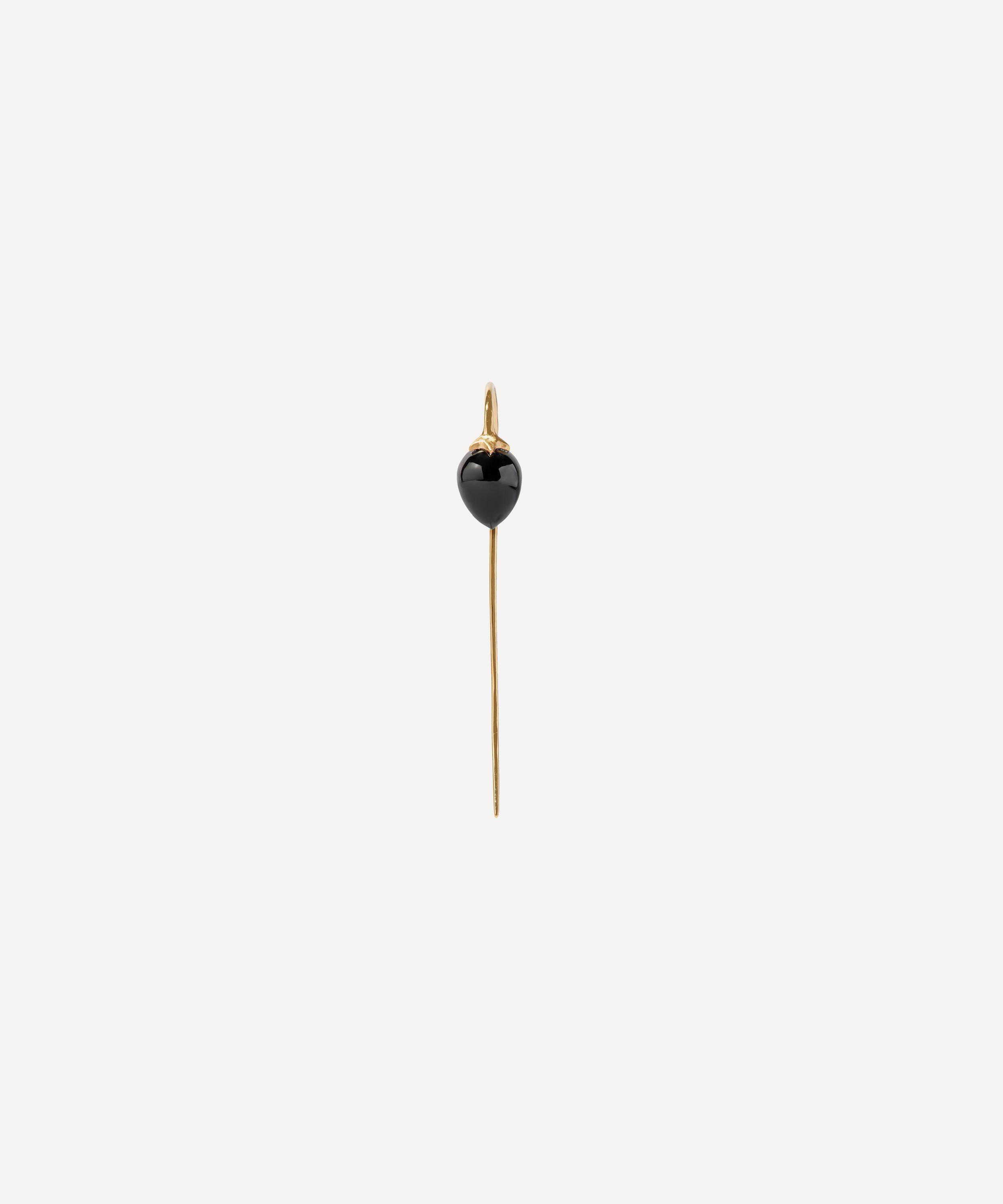 Annoushka 18ct Gold Onyx French Hook Earrings