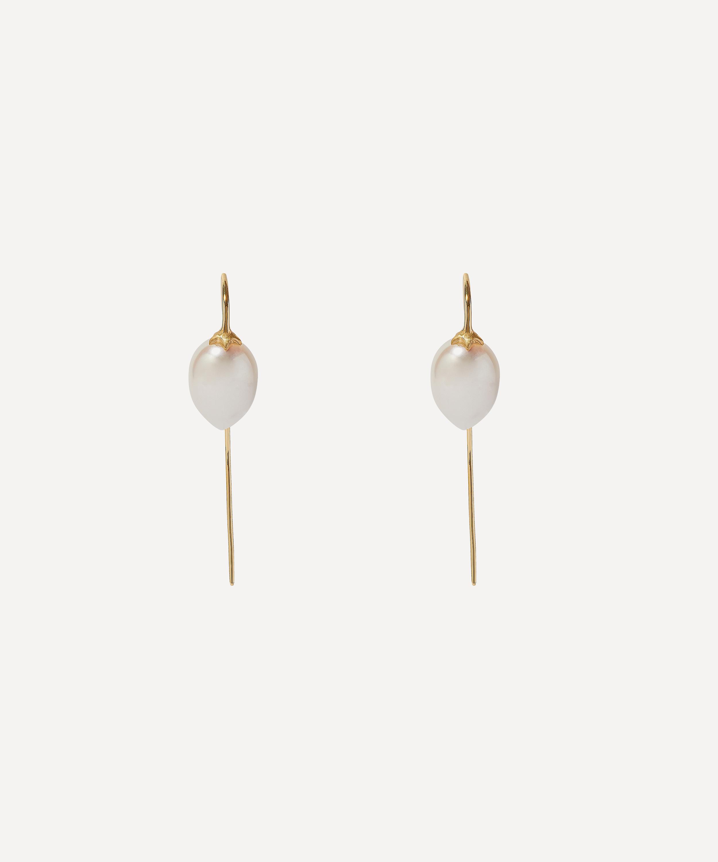 Annoushka - 18ct Gold Pearl French Single Hook Earring image number 2