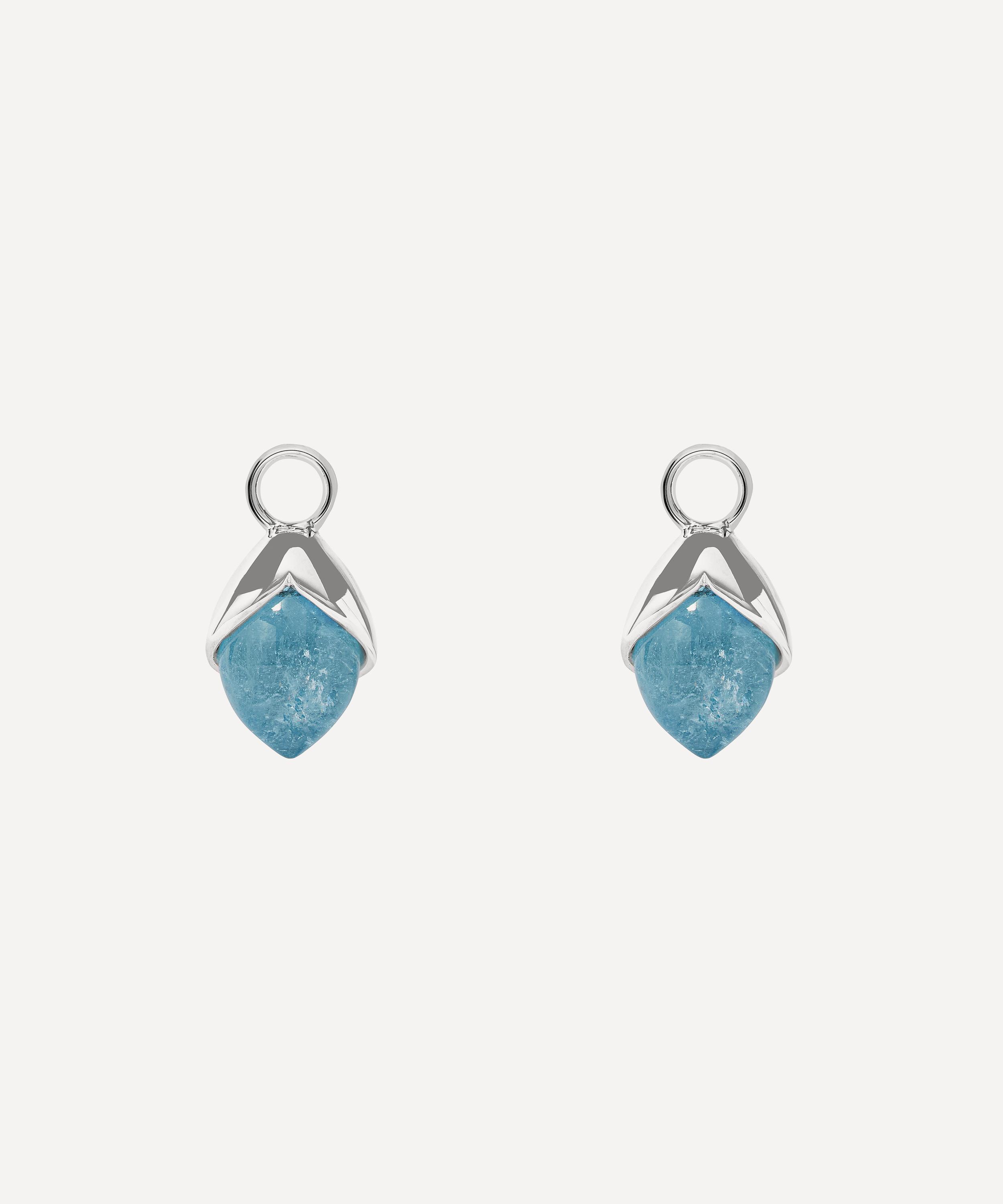 Annoushka - 18ct White Gold Aquamarine Earring Drops image number 0