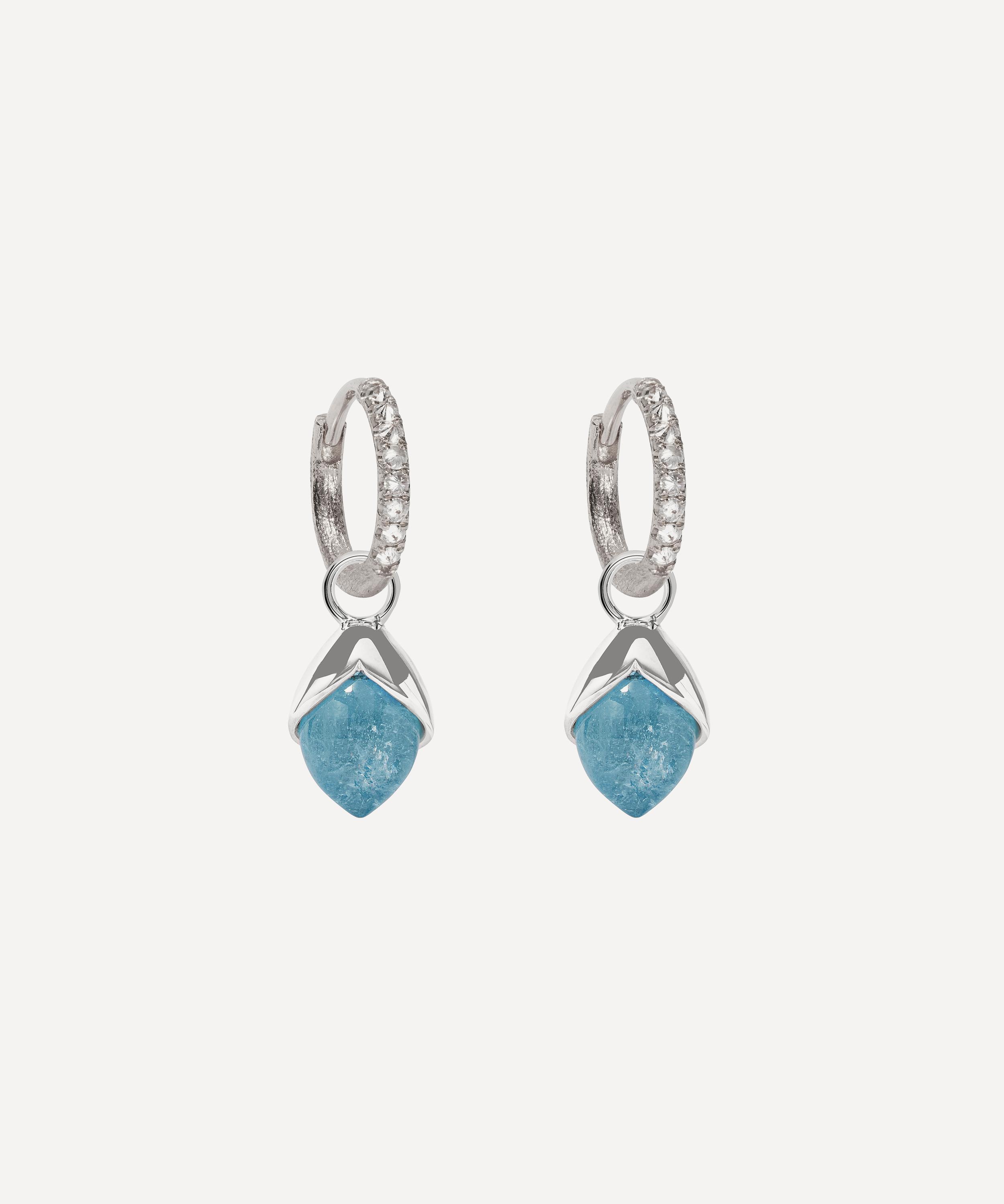 Annoushka - 18ct White Gold Aquamarine Earring Drops image number 2