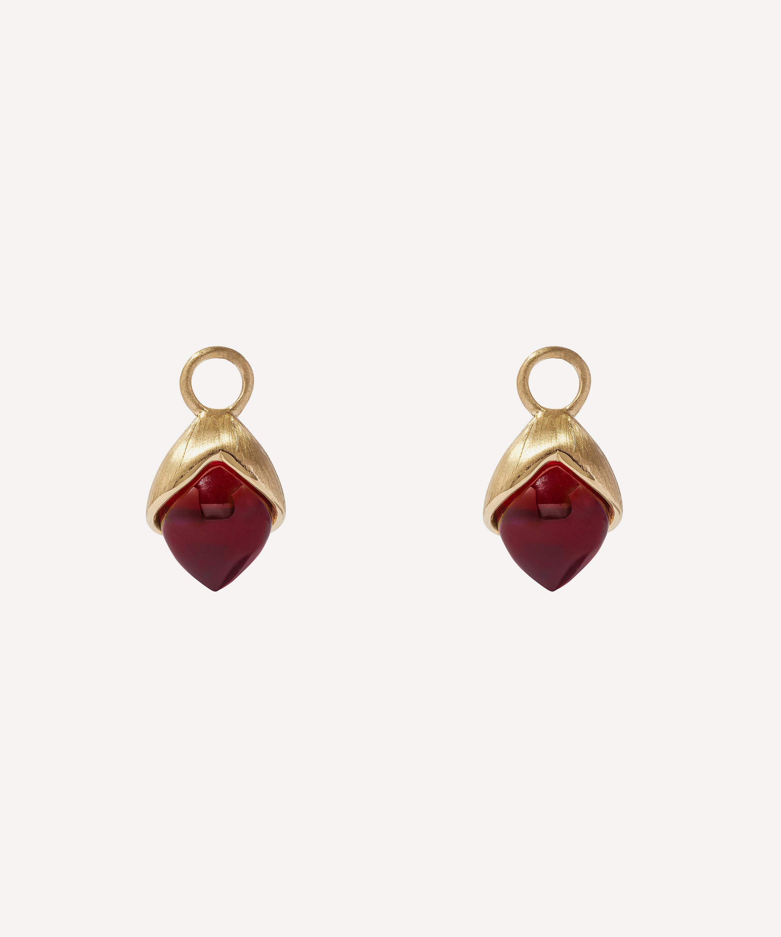 Annoushka - 18ct Gold Garnet Earring Drops image number 0