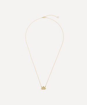 Brooke Gregson - 18ct Gold Diamond Sunbeam Pendant Necklace image number 2