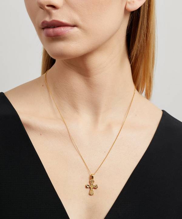 Gold-Plated The Dagger of the Night Pendant Necklace | Liberty