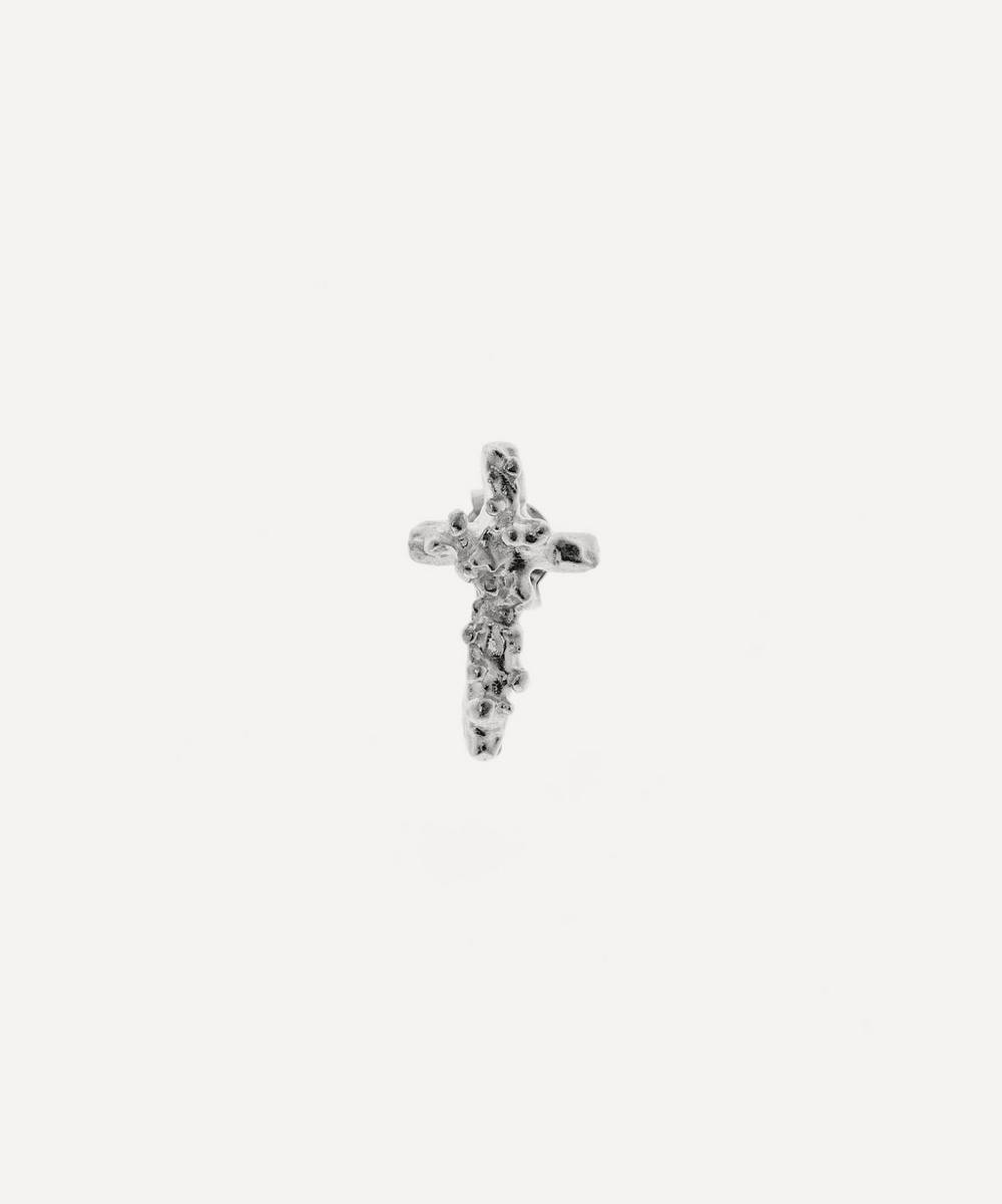 Alighieri - Silver The Frosted Dagger Single Stud Earring
