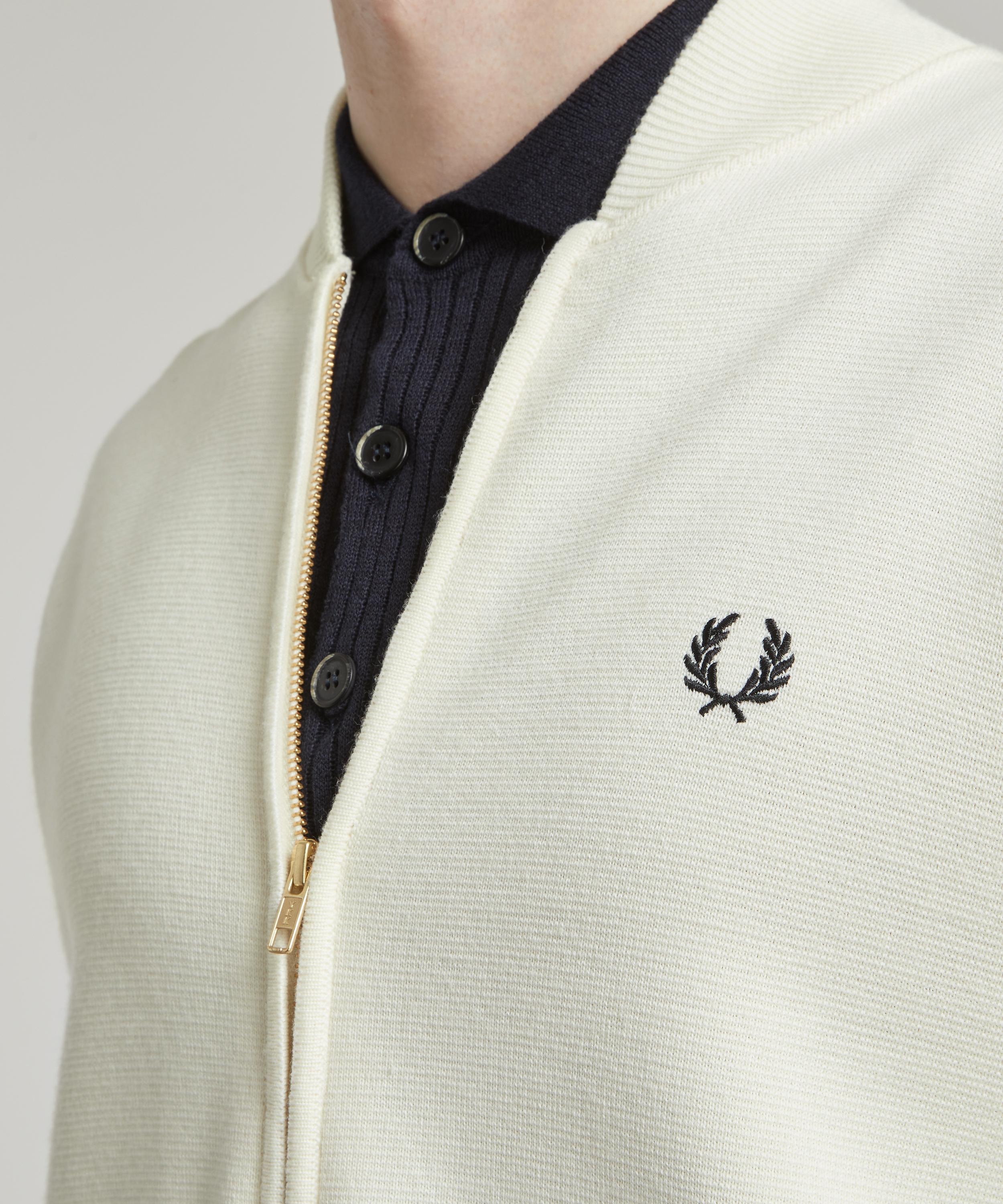 Fred Perry Knitted Tennis Bomber Jacket Liberty