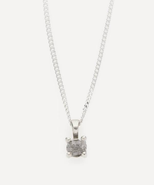 Johnny Hoxton - Silver Rough Diamond Pendant Necklace