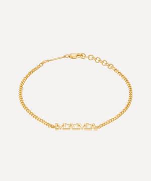 14ct Gold Plated Vermeil Silver MAMA Name Bracelet