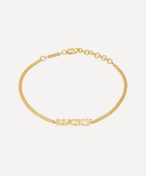 14ct Gold Plated Vermeil Silver LUCKY Name Bracelet