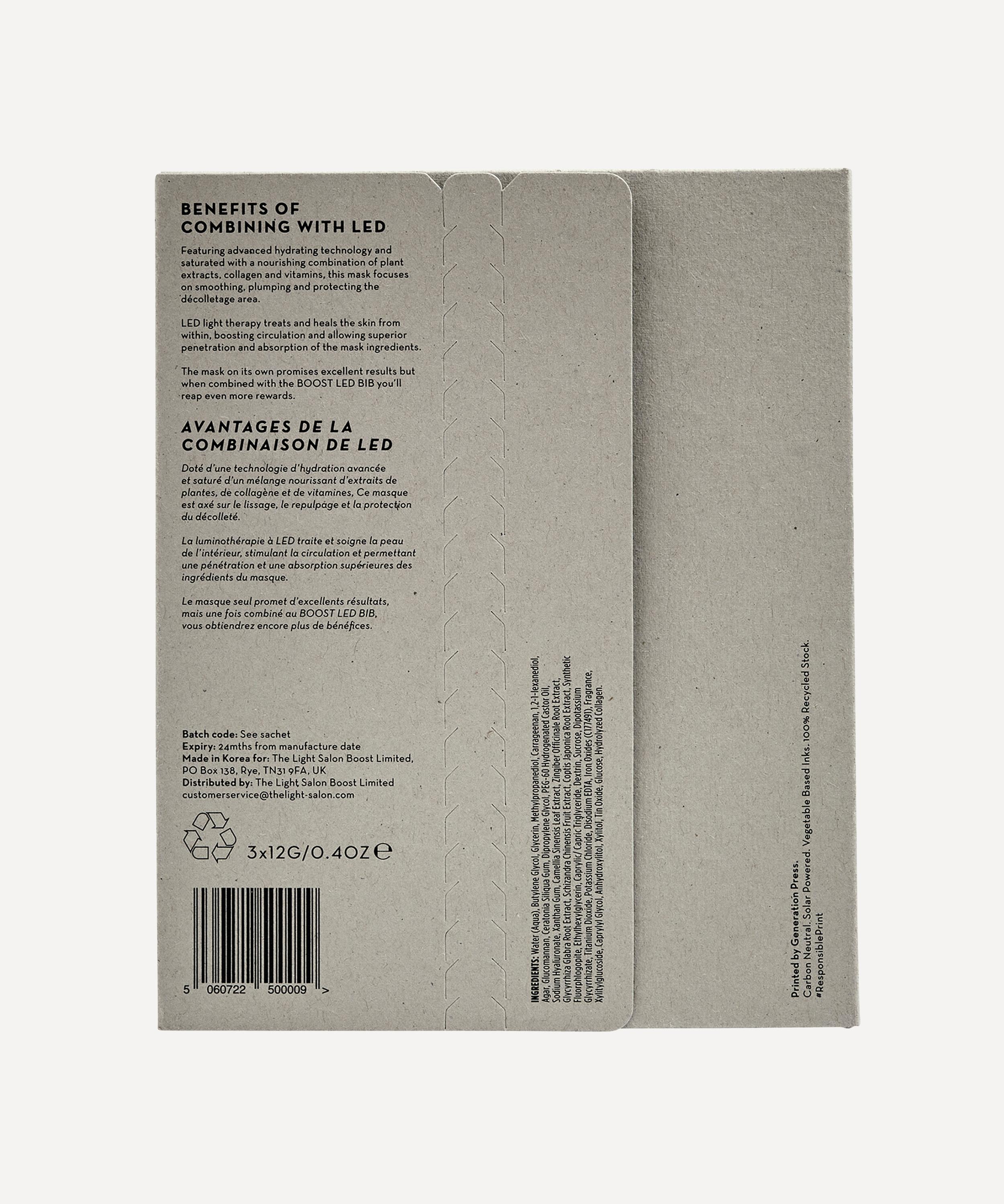 The Light Salon - Boost Hydrogel Décolletage Mask 3 Pack image number 1