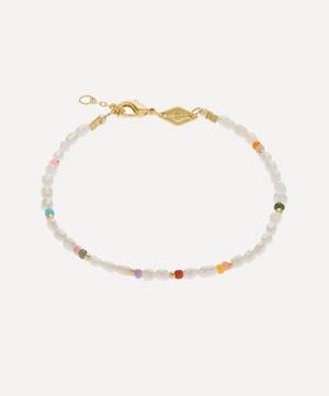 Gold-Plated Tutti Beaded Pearl Bracelet
