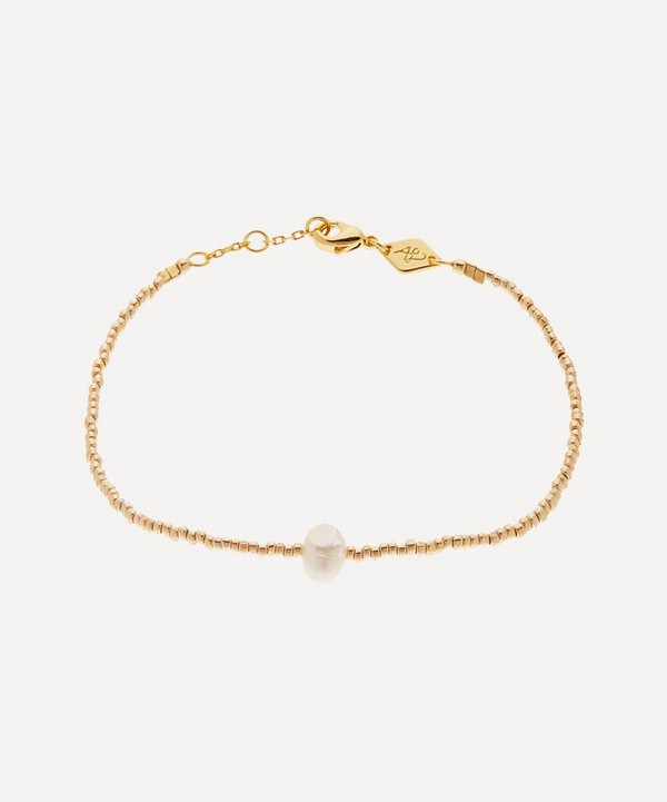 ANNI LU - Gold-Plated Pearly Beaded Bracelet image number null