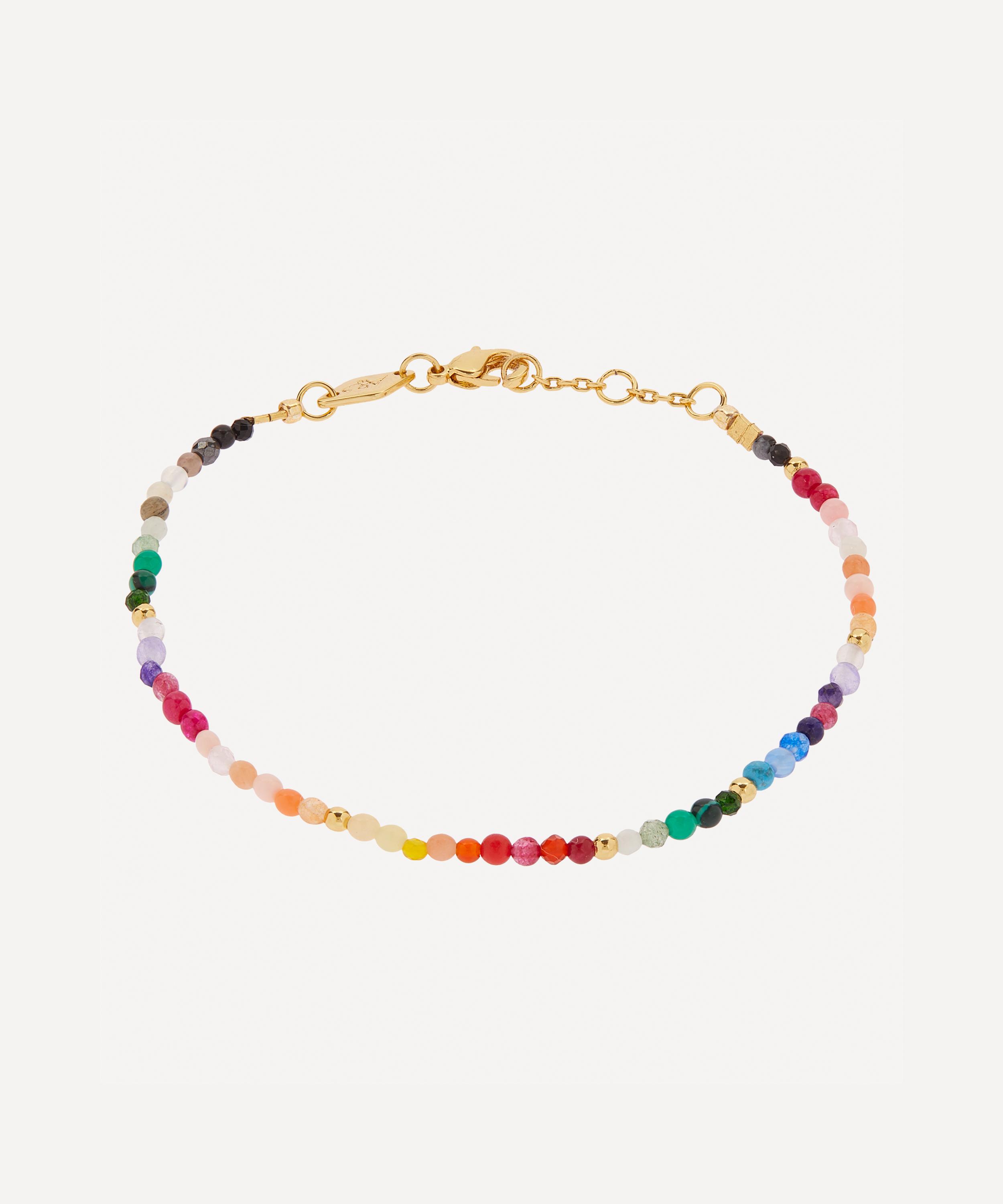 ANNI LU - Gold-Plated Iris Light Beaded Bracelet image number 0