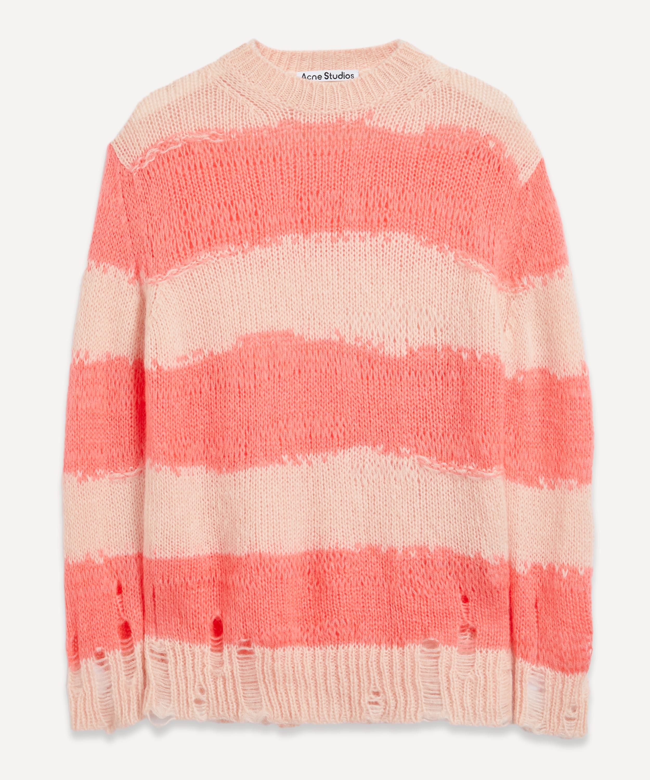 Distressed striped sweater in blue - Acne Studios | Mytheresa