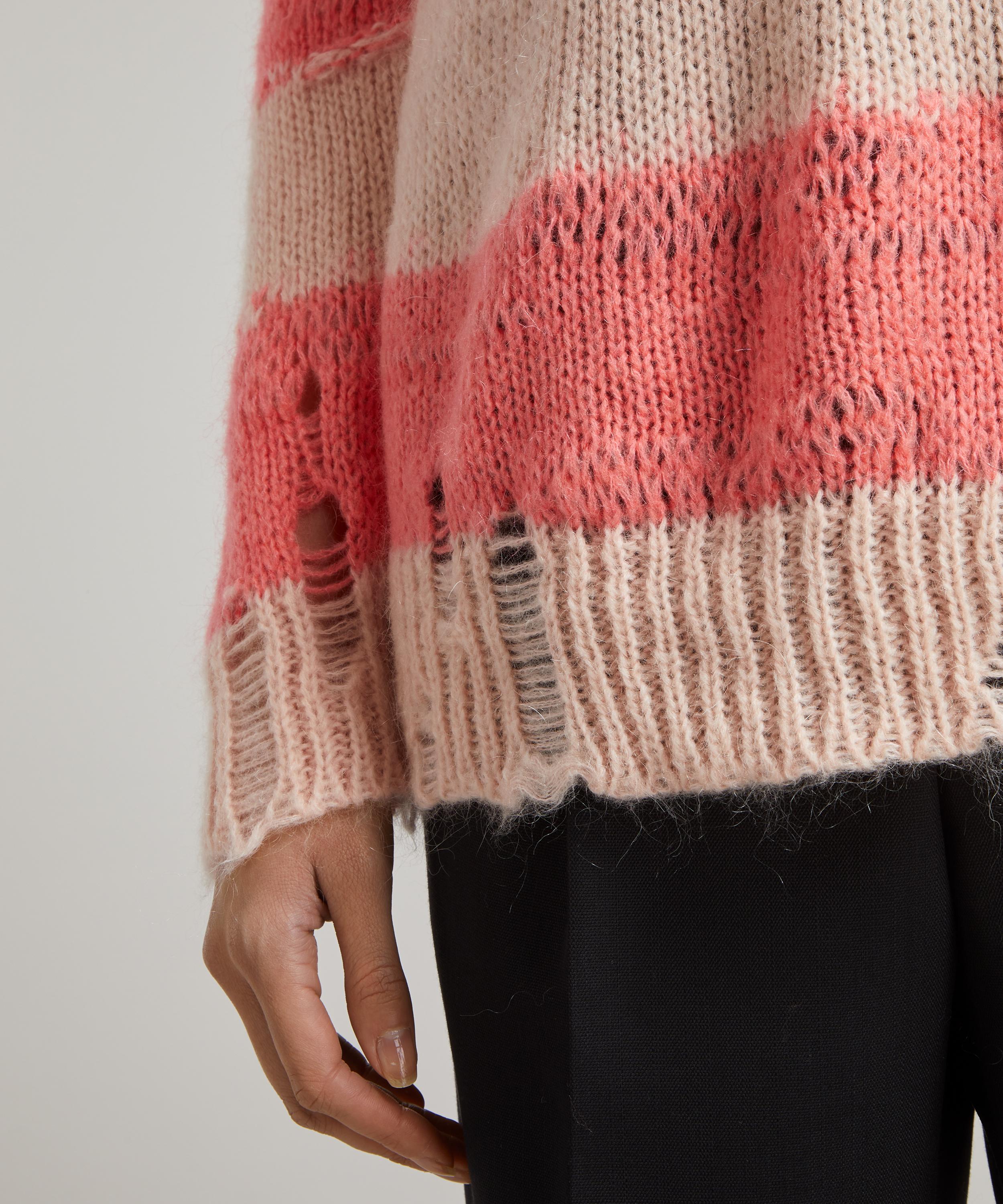 Acne Studios - Distressed Striped Jumper image number 4