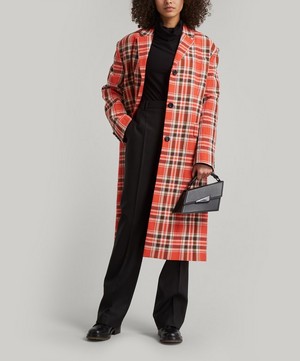 Acne Studios - Belted Check Coat image number 1