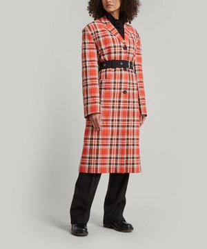 Acne Studios - Belted Check Coat image number 2
