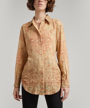 Acne Studios - Printed Cotton-Gauze Shirt image number 1