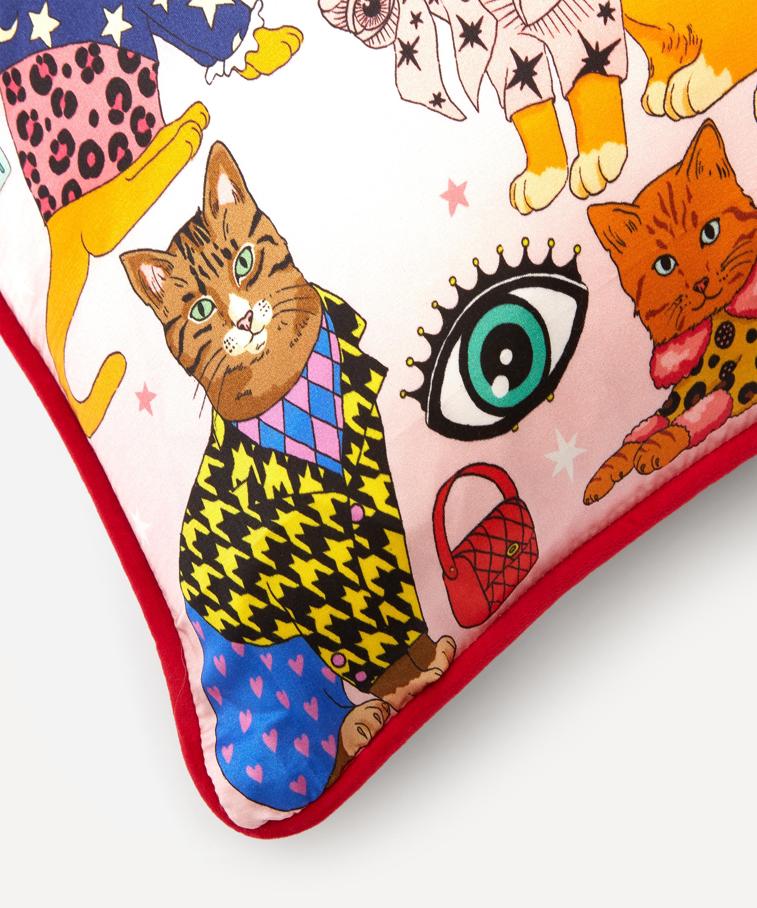 Karen Mabon - Fashion Cats Cushion image number 2