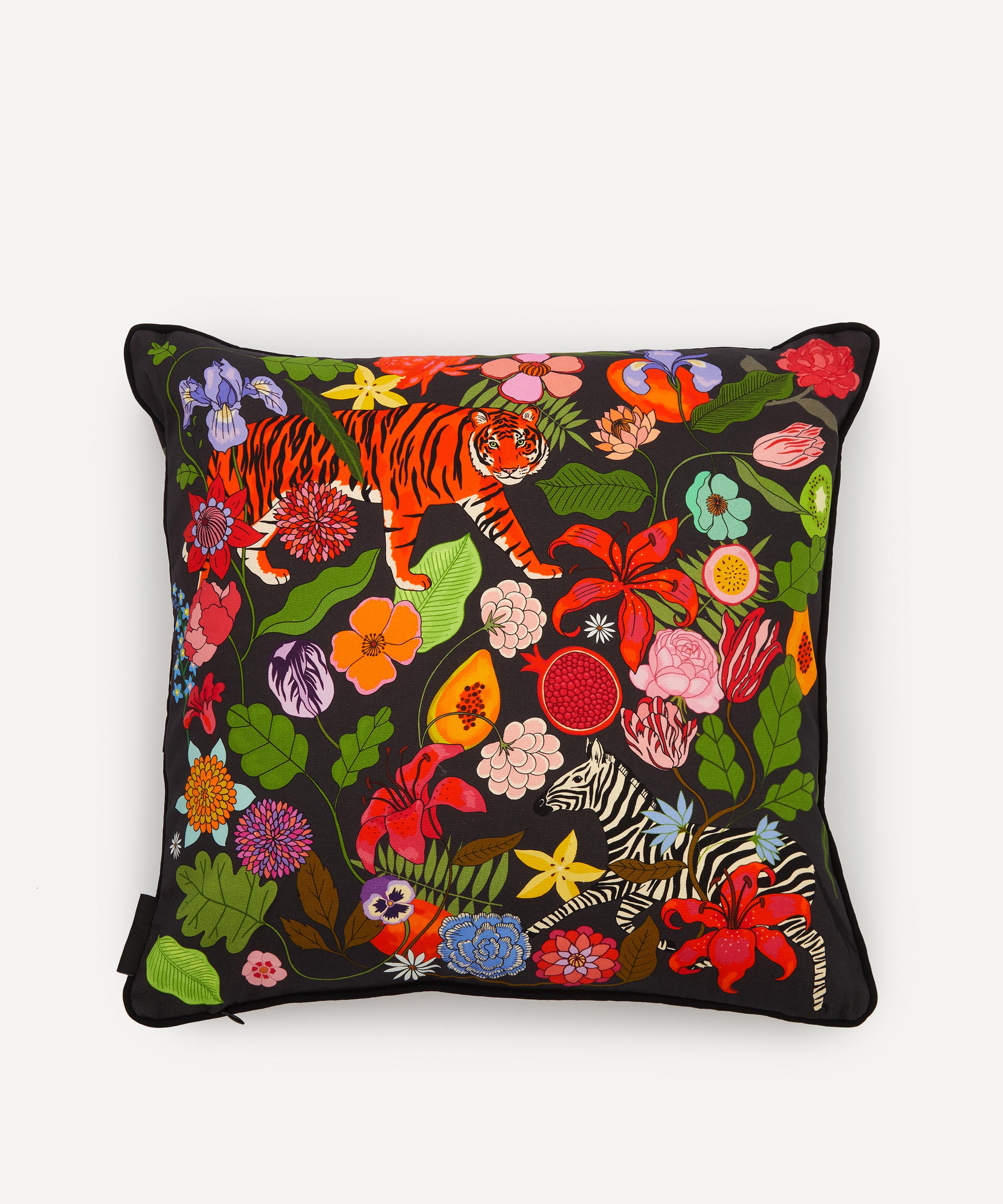 Karen Mabon - Tiger Bouquet Cushion image number 1