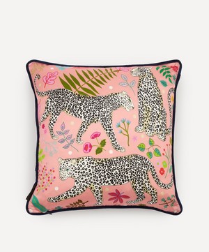 Karen Mabon - Snow Leopard Cushion image number 1