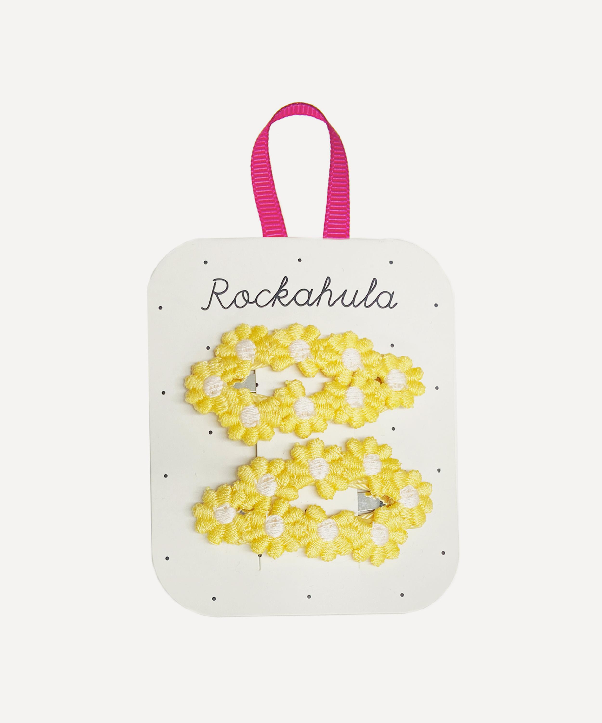 Rockahula - Crochet Flower Clips Yellow image number 0