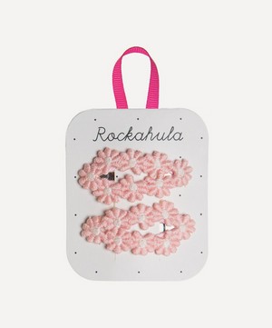 Rockahula - Crochet Flower Clips Pink image number 0