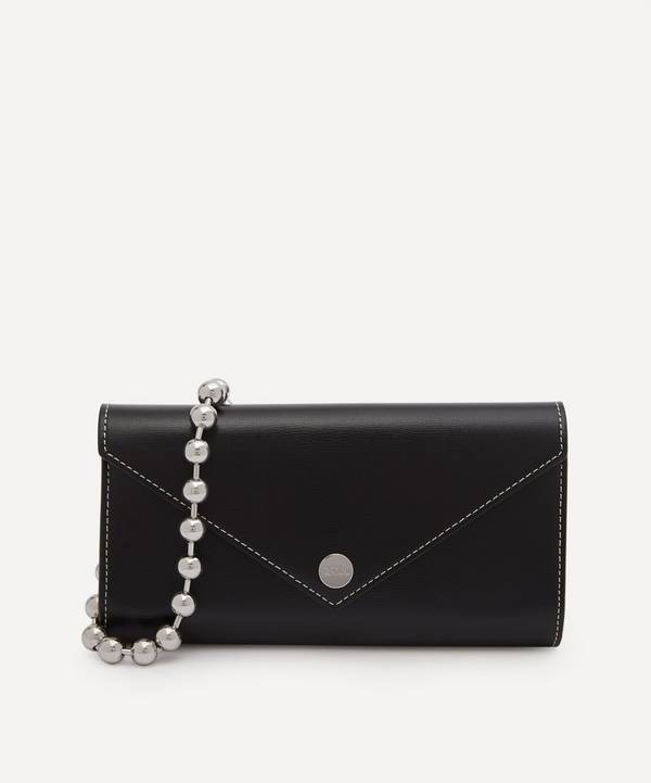 Ganni - Recycled Leather Chain Wallet