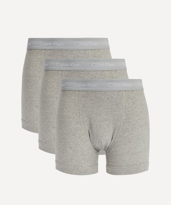 Calvin Klein - Heather Grey Trunks Pack of Three image number null