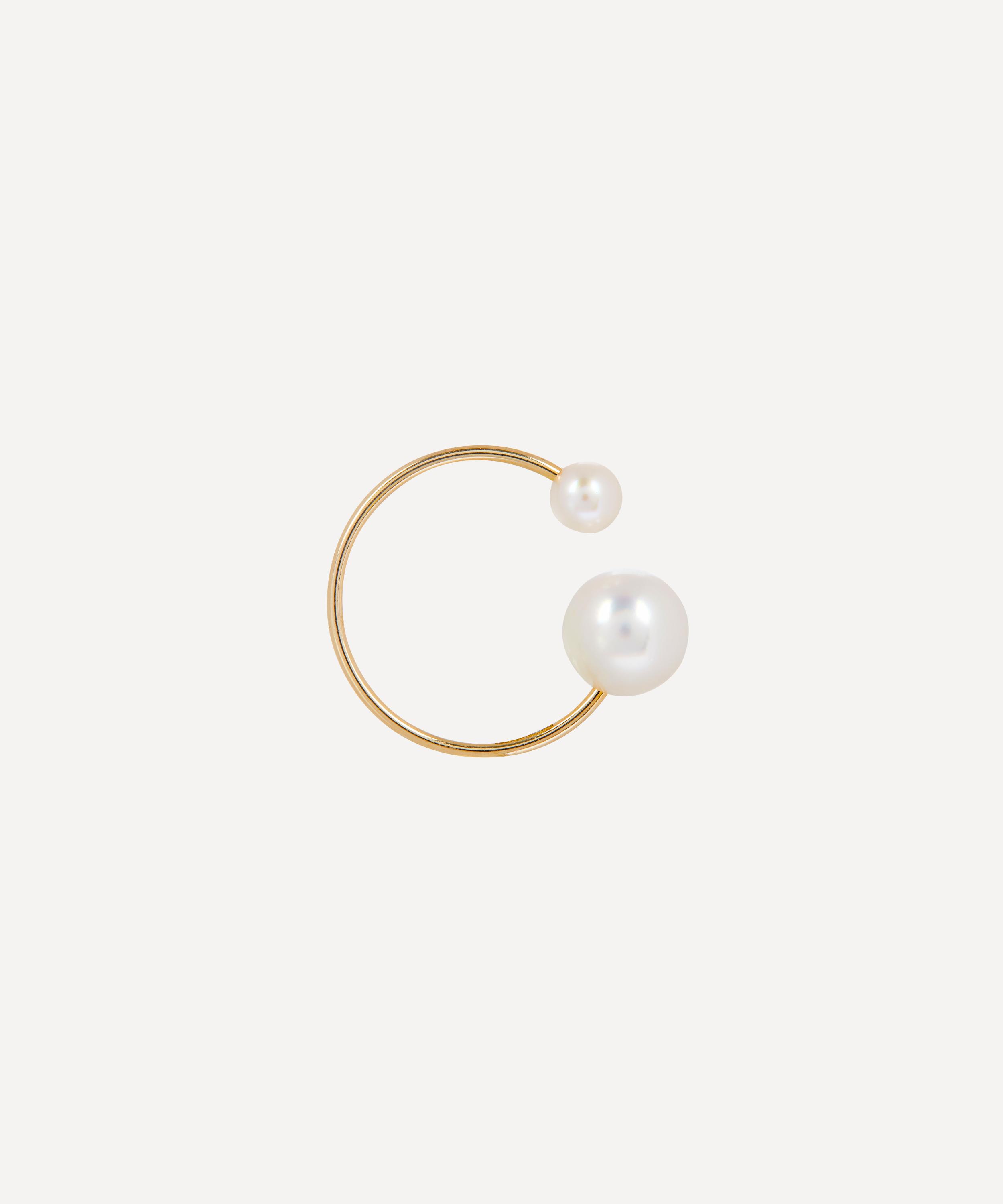 10ct Gold Akoya Pearl Ear Cuff