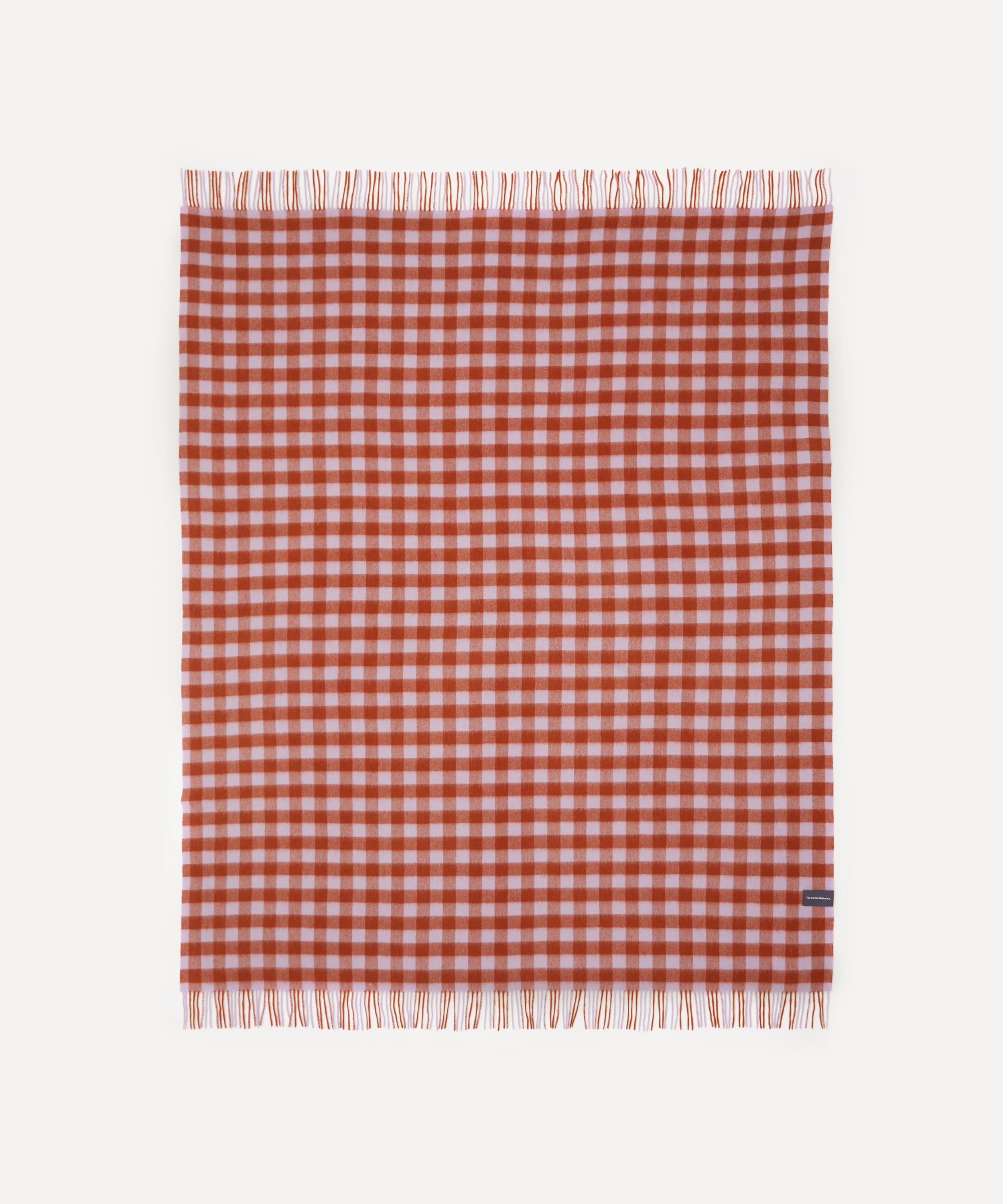The Tartan Blanket Co. - Gingham Lambswool Blanket image number 0