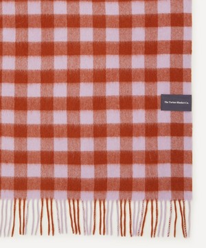 The Tartan Blanket Co. - Gingham Lambswool Blanket image number 2