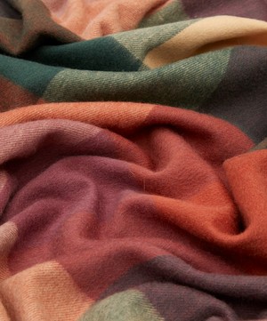 The Tartan Blanket Co. - Block Check Lambswool Blanket image number 3