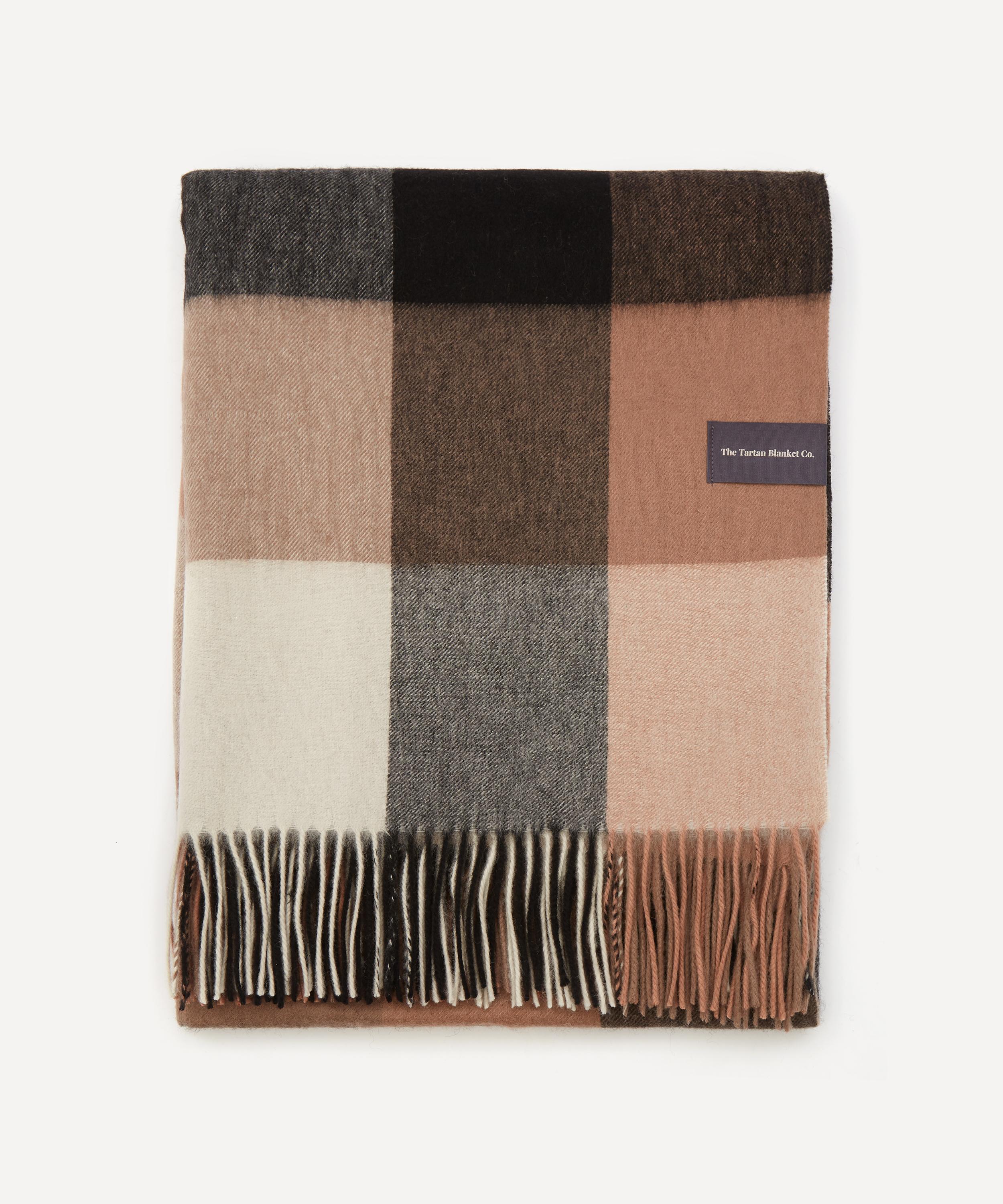 The Tartan Blanket Co. - Block Check Lambswool Blanket image number 1