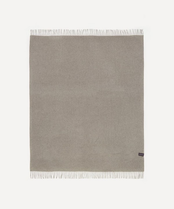 The Tartan Blanket Co. - Grey Melange Cashmere Blanket image number null