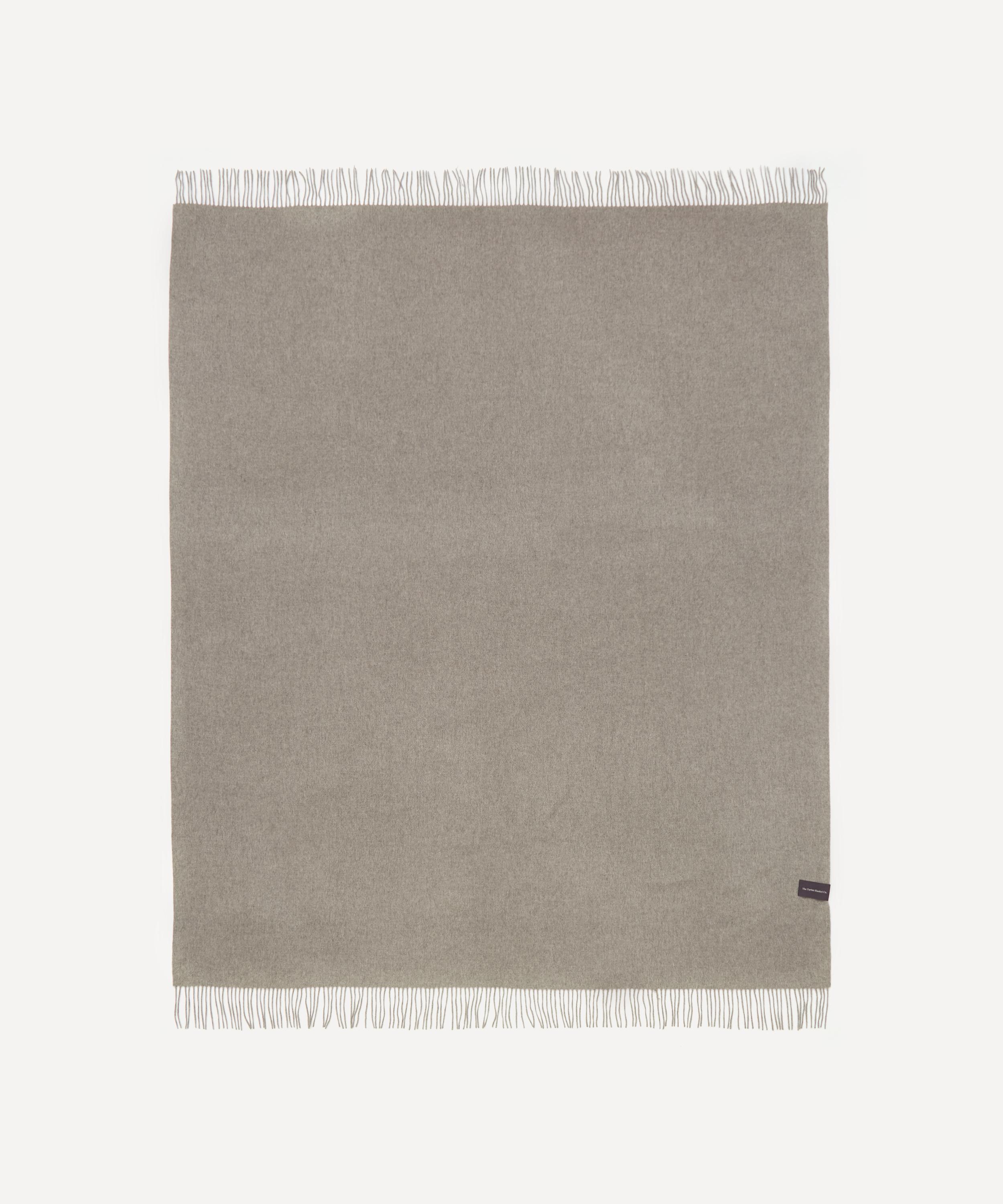 The Tartan Blanket Co. - Grey Melange Cashmere Blanket image number 0