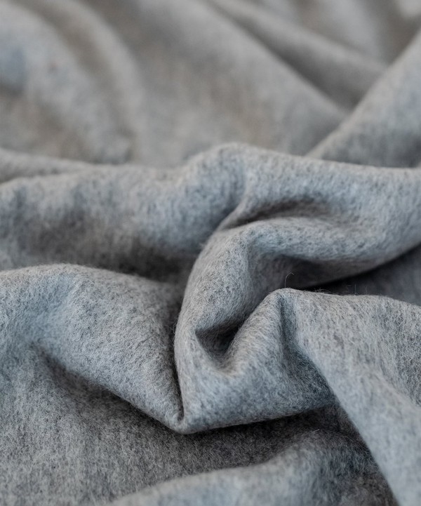 The Tartan Blanket Co. - Grey Melange Cashmere Blanket image number 1