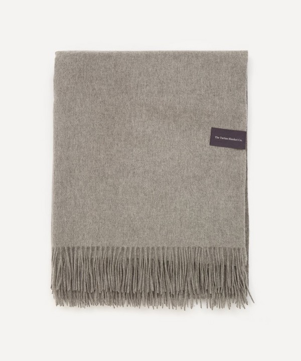 The Tartan Blanket Co. - Grey Melange Cashmere Blanket image number 2