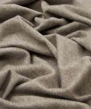 The Tartan Blanket Co. - Grey Melange Cashmere Blanket image number 3