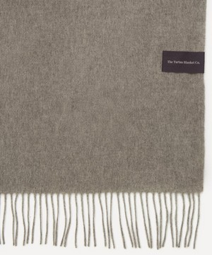 The Tartan Blanket Co. - Grey Melange Cashmere Blanket image number 4